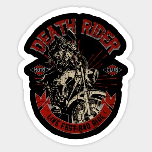 Death Rider Motorcycle Sticker